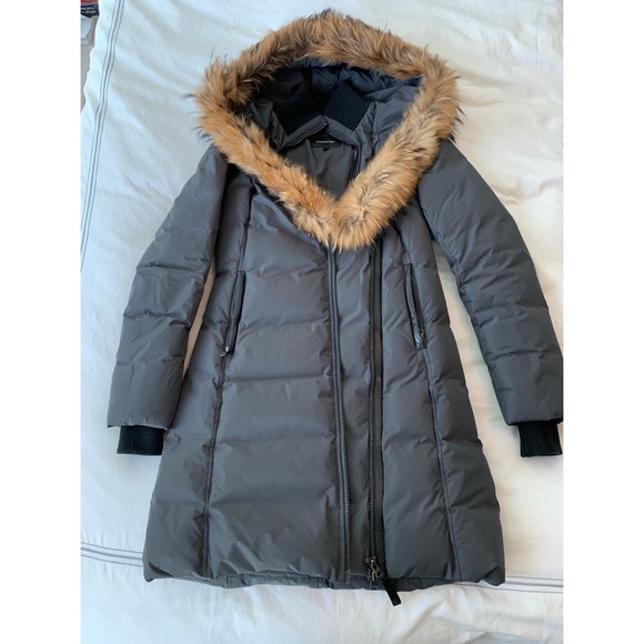 Mackage Kay Parka - XS Grey with Fur Trim - Picture 2 of 7
